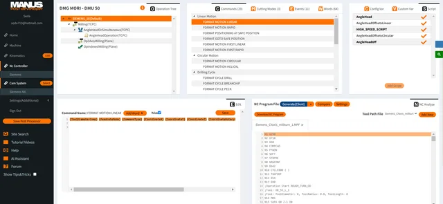 9 Post Processor Tricks You Can Do with MANUSpost developer with One Click